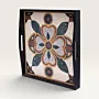 Handmade Geometric Stone Mosaic Serving Tray