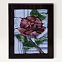 Handmade Dusty Pink Rose Stone Mosaic Wall Art