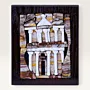 Handmade Petra Treasury Stone Mosaic Wall Art with Multiple Size Options