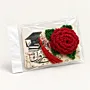 Crochet Rose Graduation Favor – Handmade Guest Gift
