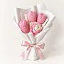 Pastel Crochet Flower Bouquet – Pink Tulips and Roses