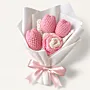 Pastel Crochet Flower Bouquet – Pink Tulips and Roses