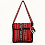 Jordanian Heritage Crossbody Bag – Red Woven Pattern