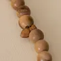 Handmade Olive Wood Tasbih Prayer Beads with Dark Accent Tassel