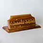 Personalized Olive Wood Desk Holder with Custom Arabic Name