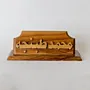 Personalized Olive Wood Desk Holder with Custom Arabic Name