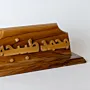 Personalized Olive Wood Desk Holder with Custom Arabic Name