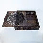 Olive Wood Keepsake Box with Geometric Cutout Mandala Lid