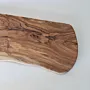 Long Live-Edge Olive Wood Cutting and Serving Board