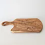 Olive Wood Paddle Cutting Board with Round Hanging Handle
