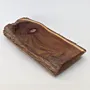 Natural-Edge Olive Wood Rectangular Serving Tray with Thumb Hole