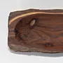 Natural-Edge Olive Wood Rectangular Serving Tray with Thumb Hole