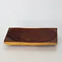 Dark Olive Wood Rectangular Serving Tray with Raised Rim