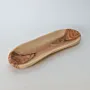 Slender Olive Wood Serving Dish with Curved Natural Grain