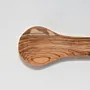 Spoon-Shaped Olive Wood Serving Board with Long Handle
