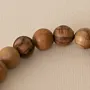 Long Olive Wood Tasbih Prayer Beads with Turned Wooden Handle