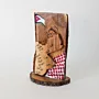 Freestanding Jordan Heritage Wooden Plaque with Flag and Keffiyeh