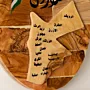 Oval Jordan Heritage Wooden Plaque with Flag and Arabic Text