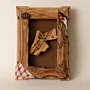 Framed Jordan Heritage Wooden Wall Decor with Crown and Keffiyeh