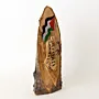 Palestine Heritage Wooden Plaque with Flag and Arabic Calligraphy