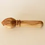 Hand-Carved Wooden Citrus Reamer with Rounded Juicing Head