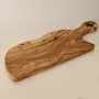 Paddle-Shaped Wooden Serving Board with Rounded Handle