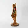 Palestine Map Wooden Sculpture with Flag and Arabic Detail