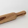 Handcrafted Wooden Rolling Pin with Dark-Grain Inlay Detail