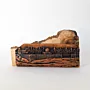 Jerusalem Skyline Wooden Sculpture with Carved Cityscape Detail