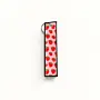 Personalized Strawberry Pattern Fabric Key Fob