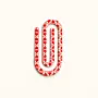 Handmade Red Heart Jumbo Acrylic Bookmark