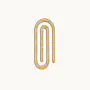 Handmade Pastel Striped Jumbo Acrylic Bookmark