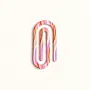 Wavy Neon Striped Jumbo Acrylic Bookmark