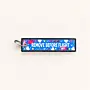 Blue Remove Before Flight Fabric Key Fob