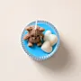 Handmade Blue Bear Cup Candle for Baby Shower Favors - 80g
