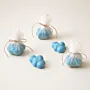 Handmade Blue Cloud Favor Candle with Cotton Scent - 85g