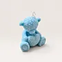 Handmade Blue Teddy Bear Candle with Cotton Scent - 115g