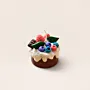 Handmade Cake Slice Candle with Berry and Chocolate Scent - 100g