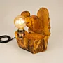Handmade Olive Wood Heart Table Lamp – Olive Pulse Design