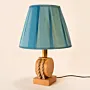 Handmade Nautical Wood Table Lamp – Marine Pulley Design