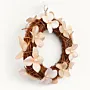 Pearl White Floral Natural Twig Wreath