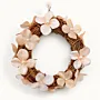 Pearl White Floral Natural Twig Wreath
