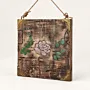 Distressed Rose Postmark Decoupage Wood Wall Art
