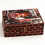 Rustic Winter Fireplace Decoupage Wooden Keepsake Box