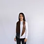 Elegant Detachable Satin and Leather Fashion Collar