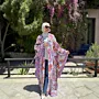 Colorful Cotton Abaya with Soft Ruffle Details
