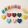 Faceted Heart Glycerin Soap Favor with Fragrance – 7x7x3 cm