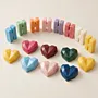 Faceted Heart Glycerin Soap Favor with Fragrance – 7x7x3 cm