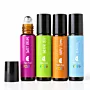 Kids Aromatherapy Essential Oil Roller Gift Set – 4 × 10 ml