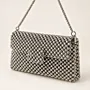 Handmade Elegant Silver Pearl Beaded Shoulder Bag